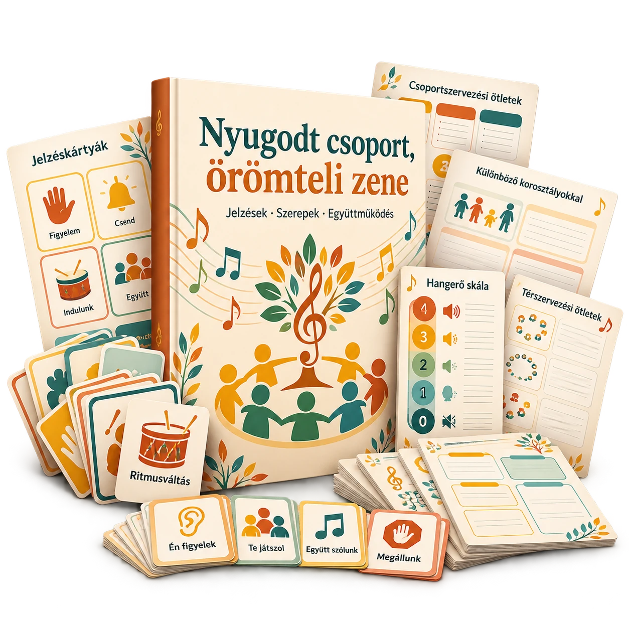 Nyugodt csoport, örömteli zene